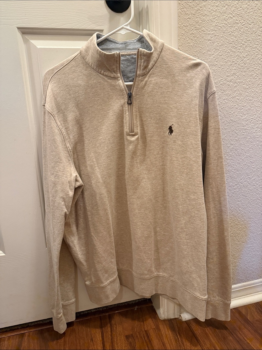 Polo by Ralph Lauren Beige Quarter-Zip Pullover